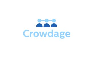 Crowdage標(biāo)志logo設(shè)計(jì)，品牌vi設(shè)計(jì)