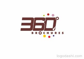 360小冊子標志logo設計，品牌vi設計