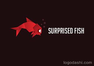 SURPRISED魚標志logo設計，品牌vi設計