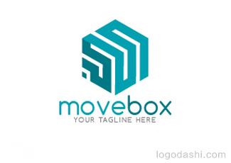 MoveBox商標(biāo)標(biāo)志logo設(shè)計(jì)，品牌vi設(shè)計(jì)