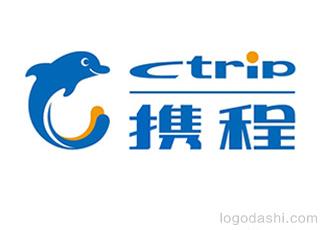 攜程旅游網(wǎng)logo標志logo設計，品牌vi設計