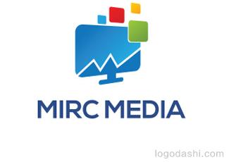 MIRC媒體標志logo設計，品牌vi設計