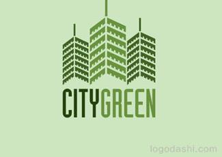 CityGreen房地產(chǎn)標志logo設(shè)計，品牌vi設(shè)計