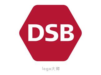 丹麥鐵路運(yùn)營商國家鐵路（DSB）標(biāo)志logo設(shè)計，品牌vi設(shè)計