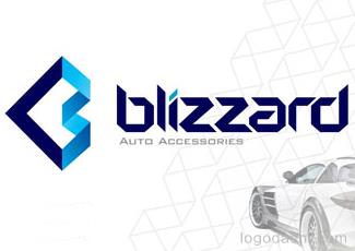 Blizzard進(jìn)行汽車(chē)用品標(biāo)志logo設(shè)計(jì)，品牌vi設(shè)計(jì)