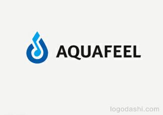 Aquafeel標(biāo)志標(biāo)志logo設(shè)計，品牌vi設(shè)計