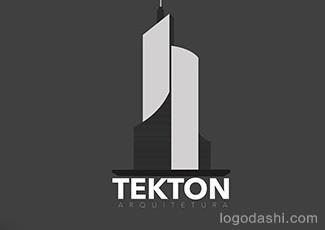 TEKTON建筑標志logo設計，品牌vi設計