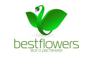 bestflowers鮮花店標(biāo)志logo設(shè)計(jì)，品牌vi設(shè)計(jì)