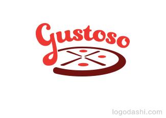 GUSTOSO比薩餐廳標志logo設計，品牌vi設計