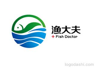 鹽城漁大夫商標標志logo設計，品牌vi設計